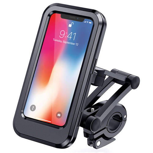 Trade Shop - Supporto Custodia Porta Cellulare Impermeabile Per Moto Bici  Fino 6.7 Hl-69