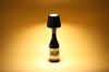 HJA47-BLACK| LED table lamp with built-in battery | A table lamp mounted on a bottle 