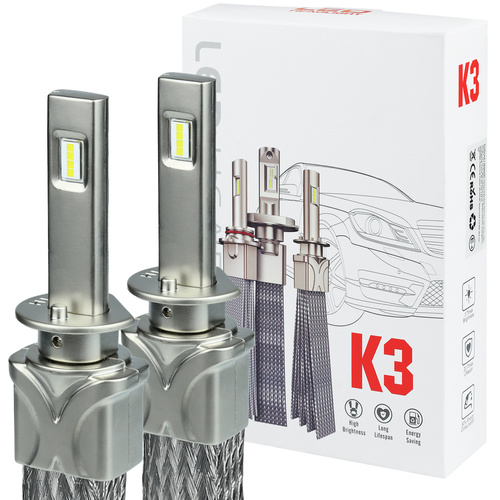 LED Scheinwerferlampen H1 K3 CSP | 54 Watt | 20.000 lm | 2 Stück