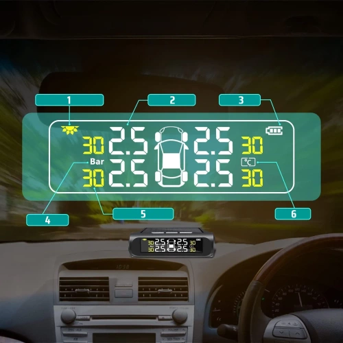 T1W-AA | Безжична TPMS система | 4 сензора за налягане и температура на гумите