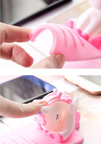 PSI-TS008 | Support universel pour téléphone ou tablette en forme de licorne | 3 couleurs