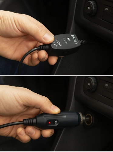 Univerzális autós fűtőbetét | 12 V | fűtött ülés autóhoz | fekete | ZX-008-BLACK