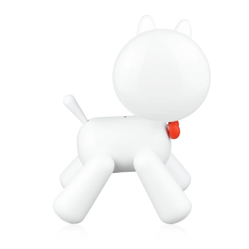 Lampada da tavolo LED a forma di cucciolo con regolazione della luminosità e batteria ricaricabile USB | Waggy Puppy | YG-TD104-W