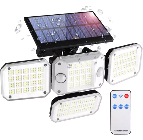 LED-Gartenleuchte | 296 LEDs | schwarz | LD-296LED-BLACK