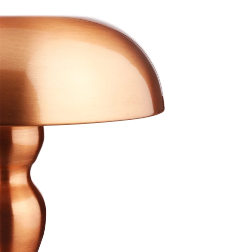 HJA24-A-KOBBER | Champignon LED bordlampe | Trådløs lampe til hotel, restaurant | Natberøringslampe