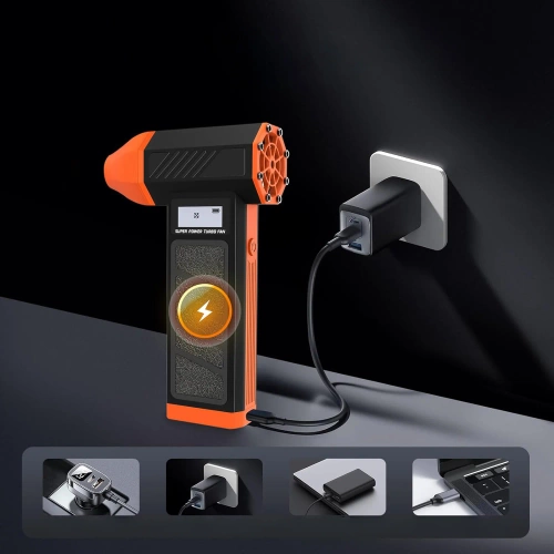 Elektrický turbo fukár | 130.000 ot./min. | s akumulátorom 5.000 mAh | FAN-P30-B+O