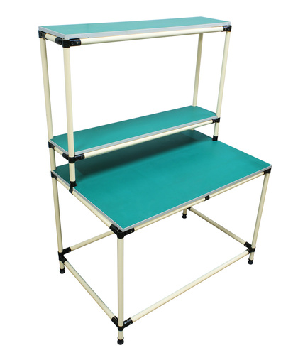 Warehouse packing table | table top + 2 shelves