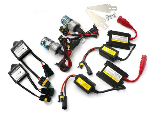 H1 HID Lampen Scheinwerfer Nachrüstsatz Set | Xenon-Brenner kit und Xenon-Licht Ballasts | HID Vorschaltgerät SLIM DC + WARNING CANCELLER-Kit