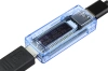 KWS-V20-BLUE | Digitální voltmetr | USB tester | Měřič spotřeby napětí a proudu | Multifunkční zařízení pro kontrolu kapacity baterie
