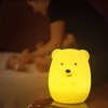 NL-04 | Silikoninė RGB LED lempa vaikams | Teddy Bear Bear LED | IR nuotolinio valdymo pultas