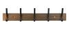  HG-50CM-MADERA | Perchas de madera para chaquetas y ropa | Perchero de pared para el recibidor | Percha con 10 ganchos
