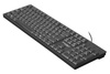 T15 | Wired flat keyboard with numeric keypad, low-profile buttons, for the office, silent