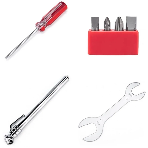 Set di utensili per bicicletta di grandi dimensioni in una valigetta da 44 pezzi | Set di utensili professionali in acciaio | Attrezzi di servizio universali | FZ044-B