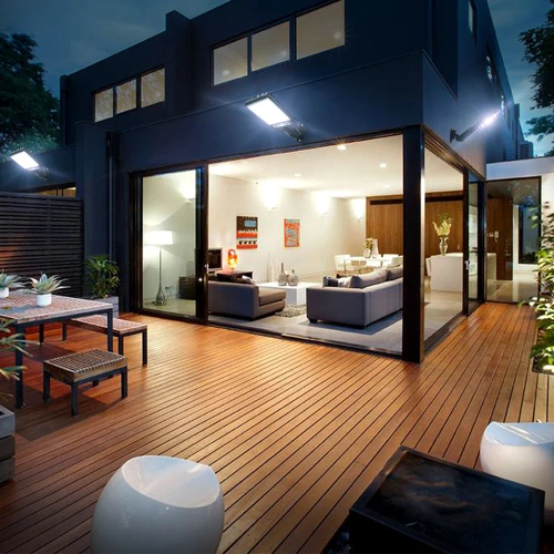 LD-616B-72COB | Lampe solaire de jardin avec capteur crépusculaire et mouvement | IP65, 72 LED COB, télécommande IR