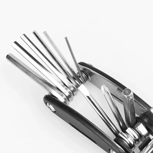 MFT-16in1 | Fietsmultitool - Inbussleutels, ampullen, doppen | Gereedschap 16in1 | Set sleutels