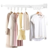 LYJ-D60-WHITE | Foldable clothes hanger | Foldable dryer | Wall rail with hooks