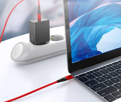 AP-42-1M-Tipo-C-Rojo | Cable USB-C a USB-C | 1M