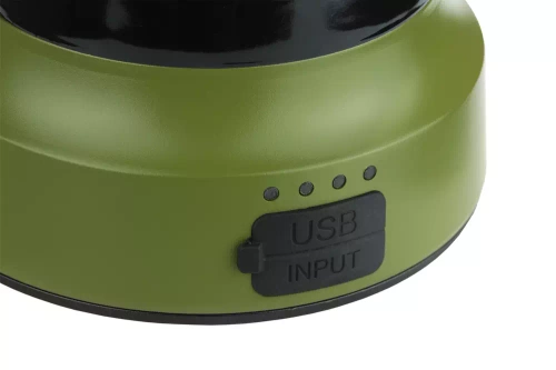 MY-880 | Lampe de camping LED de style rétro avec fonction powerbank | Réglage en douceur de la luminosité et de la couleur | 3000mAh, 20-260lm, 5-120h, IPX6 | vert