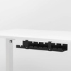 CWT-O1 | Organisateur de câbles sous le plateau de bureau 50 cm | Panier, guide, poignée | Noir