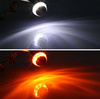 2in1 Motorcycle lamps to be mounted in the handle of the steering wheel | DUAL COLOR - indicators and daytime running lights | 2 pcs - 1 pack