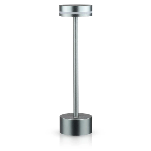 ATL08-CINZA | Candeeiro de mesa LED | Uma lâmpada noturna moderna com bateria embutida