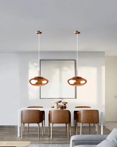 LED-Wandleuchte mit unregelmäßiger Form | moderne Pendelleuchte | pink | XDL-C300-PINK