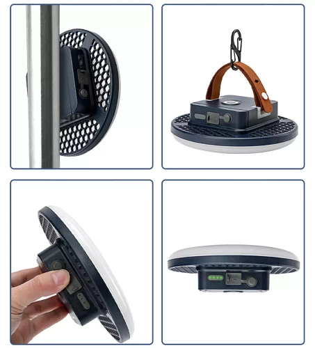 LED-Campinglampe mit starkem Magnet und Powerbank-Funktion | 88 LEDs, 8.400 mAh, 2.000 lm, 3 Lichtfarben mit stufenloser Helligkeitsregelung | BM-L05