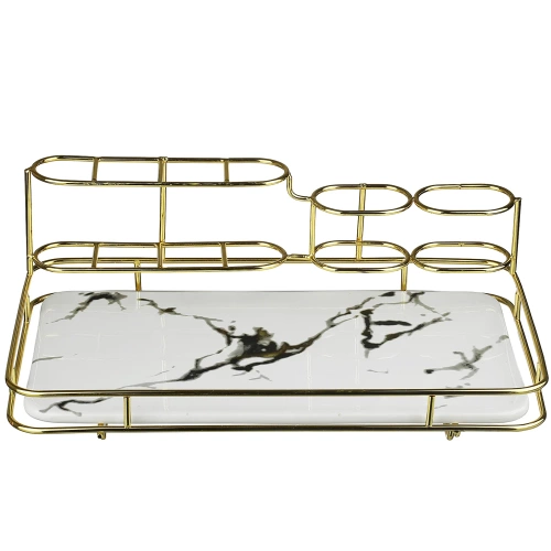 TCT-611-WIT | Badkamerplank | Organizer voor tandpasta, tandenborstels en cosmetica