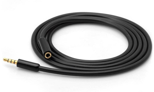 AFB-2-2M-Negru | Prelungitor Mini Jack | terminale și conectori placați cu aur | Calitate HQ