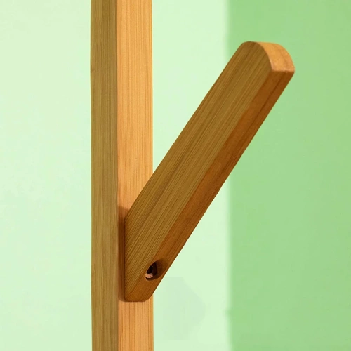 BYY-502-YW | Kledingrek met planken | lichte bamboe