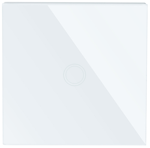 SW86-1 | Single touch switch | toughened glass | white