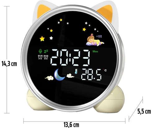 SG-7-W | Sveglia con luce LED | Guarda con un timer