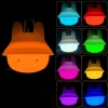 Luz nocturna LED de silicona con forma de conejito | Lámpara portátil para niños con 9 colores de luz | JL-502