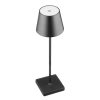 HJA18-NOIR | Lampe de table avec batterie intégrée | Lampe de nuit tactile