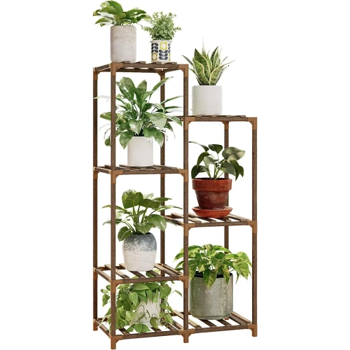 NZ238-BAMBOO | Wooden flower stand for flower pots | Plant stand | Flower shelf