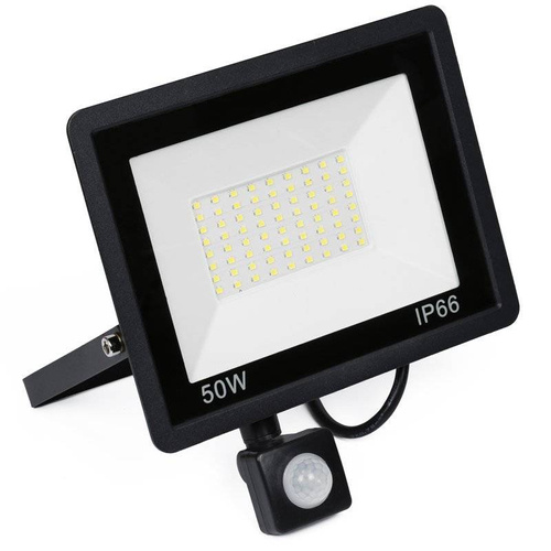 BLS-50W | LED reflektor 50W s pohybovým a súmrakovým senzorom | 4750 lm | 220 V