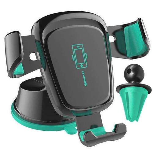 C068-Black | 2in1 gravity car holder - for the grille and for the windshield