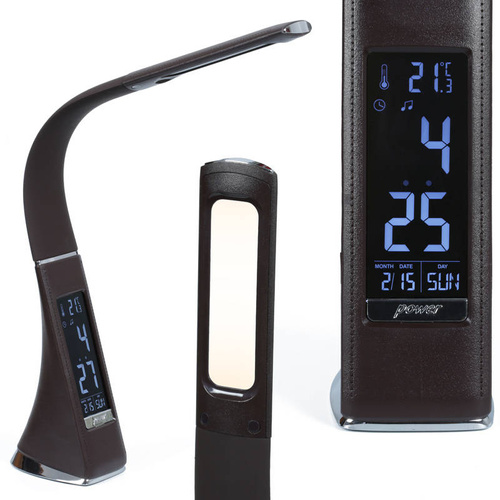 MT-542 | Desk lamp with LCD display for office, study | clock, alarm, date, temperature