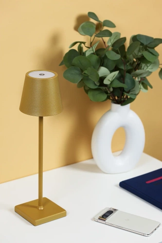 HJA28-GOLD-1 | Lampa de masa cu baterie incorporata | Lampă de noapte sensibilă la atingere