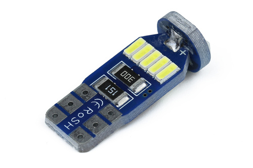 10 db autós LED izzó készlet W5W T10 15 SMD 4014 CAN BUS 2