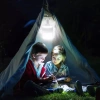HWL-007 | Lámpara camping LED, bombilla con gancho y batería.