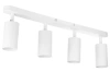 MS-GU10-4 | Candeeiro de teto de quatro pontos, foco móvel branco 4x GU10
