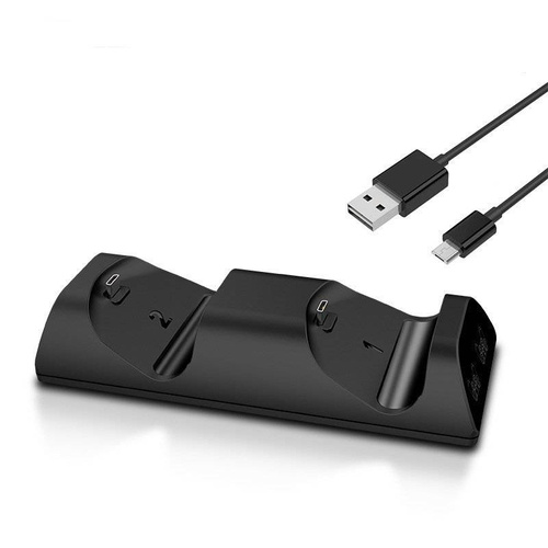 HB-P03 | Carregador para pads PS4 / Slim / Pro | Visor LED