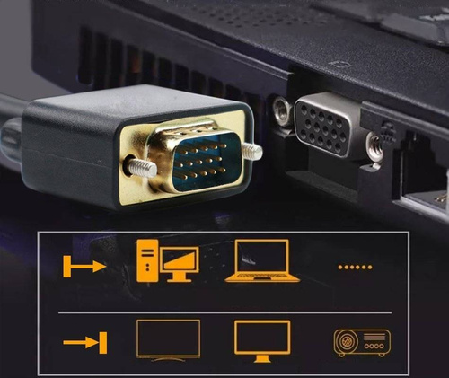 VG-2-2M | Robustní VGA - VGA kabel | D-SUB | FULL HD - 1080p | 2 metry