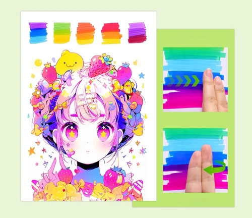 Filzstift-Set | 60 Stück, doppelseitige Marker, Aufbewahrungstasche | SMP-60PCS