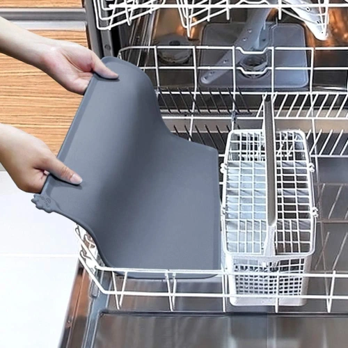 MLG-5538 | XL | Tappetino impermeabile posizionato sotto la ciotola dell'animale | grande cuscinetto in silicone per cani e gatti