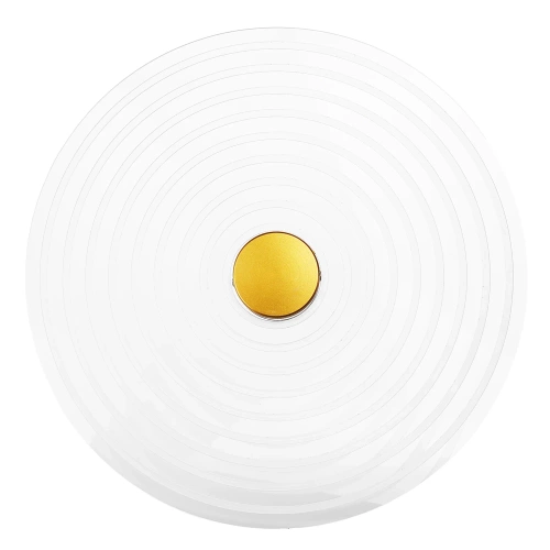 WLC-D350 | Round wall lamp ⌀35 cm | A modern wall lamp with a grooved shade