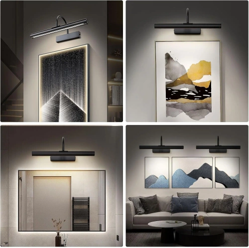 LED-Wandleuchte mit Akku | kabellos | einstellbare Farbtemperatur und Helligkeit | magnetische Befestigung | Fernbedienung mit Timer | WML-L50