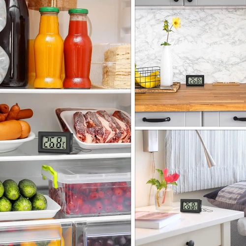 KTM-050-BLACK | Digital thermometer | Mini measuring device with waterproof sensor