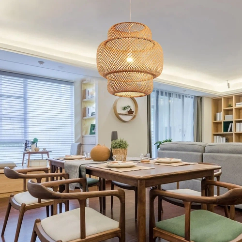 Handgemaakte bamboe hanglamp | BOHO | Chinese kroonluchter